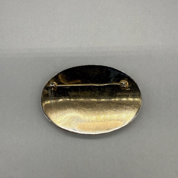 Vintage Estate  Multi Bezel Set SemiPrecious Stone & Crystal Jeweled  Brooch Pin - Picture 5 of 9